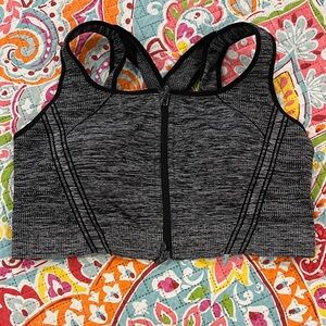 Avia Heathered Gray Sports Bra
